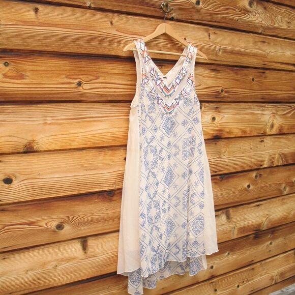Free People Beaded Flowy Boho Dress - Picture 3 of 8